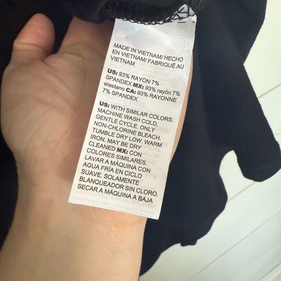 Chico’s Women’s 1 Black Stretchy Dress Rayon - Picture 5 of 8